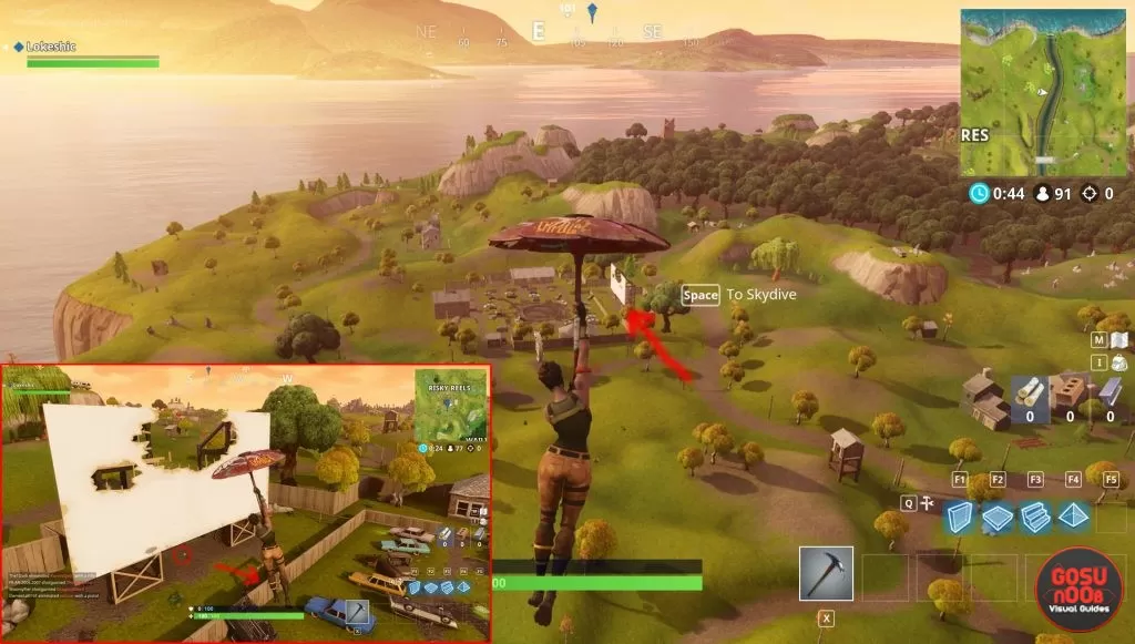 fortnite br risky reels soccer field