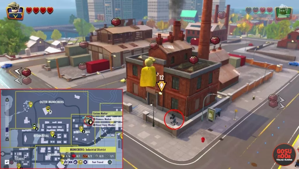 lego incredibles industrial district screen location