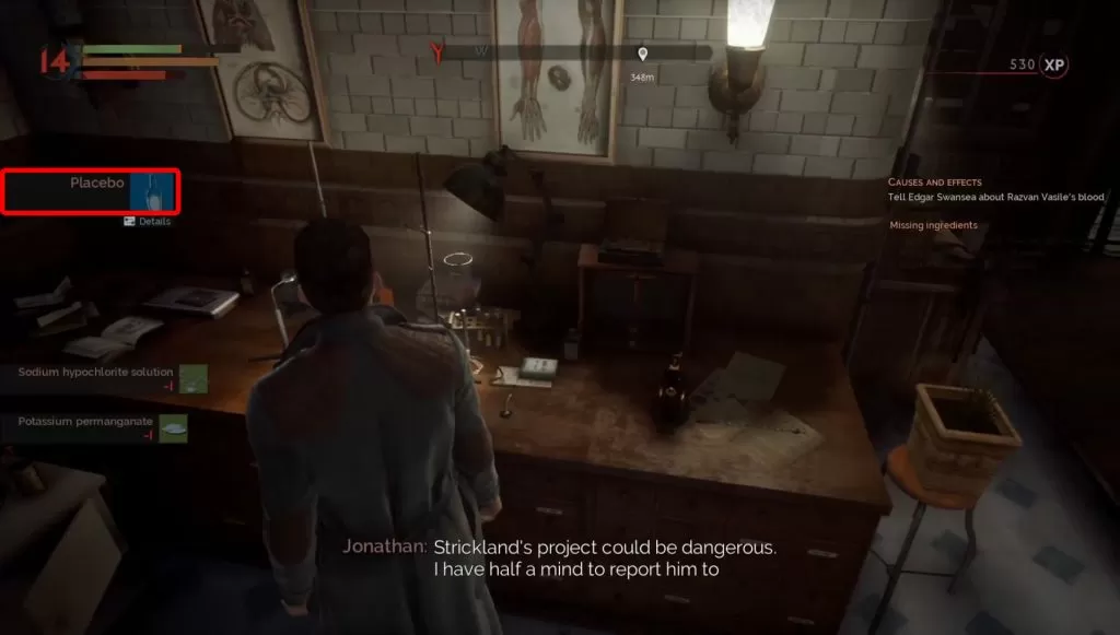 missing ingredients vampyr investigation how to make medicine for strickland