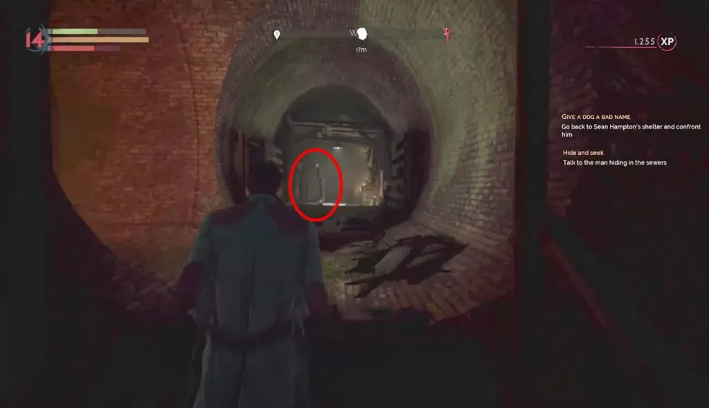 vampyr hide and seek man in sewers location