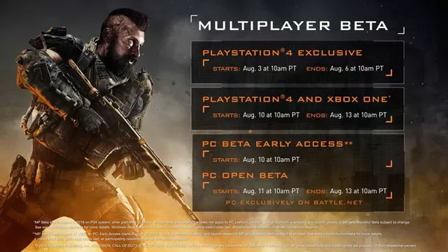 Call of Duty Black Ops 4 Will Have Two Betas, Launch Dates Revealed