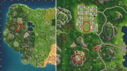 Fortnite BR Soccer Pitch Gas Station Stunt Mountain Map Location