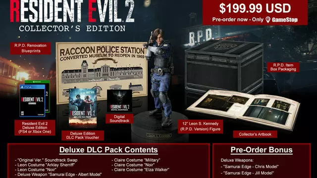 Resident Evil 2 Remake Collector's Edition Revealed