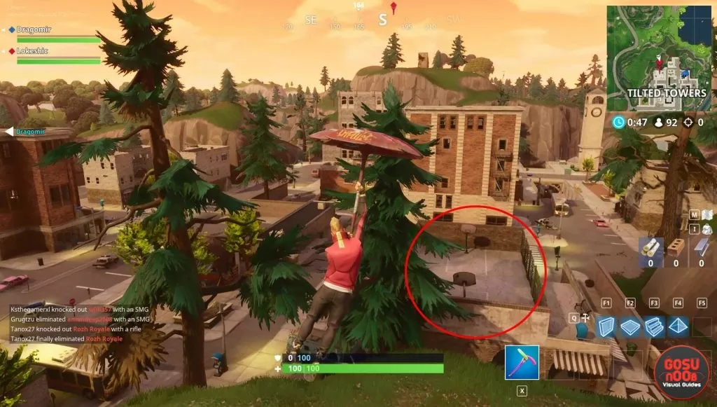 fortnite basketball tilted towers