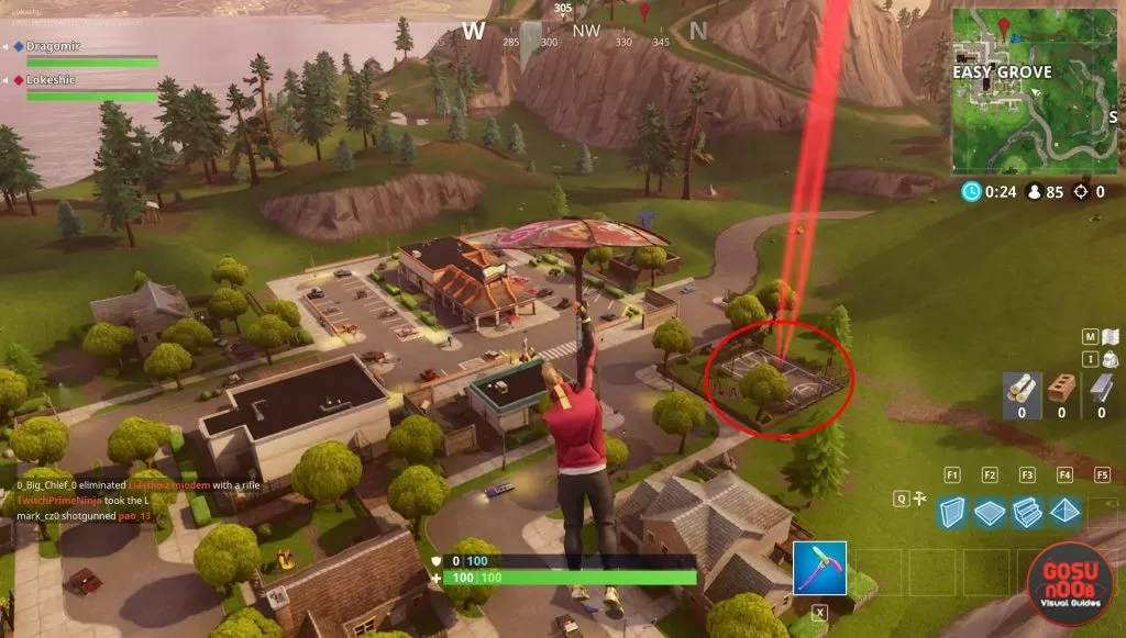 fortnite battle royale basketball hoop locations