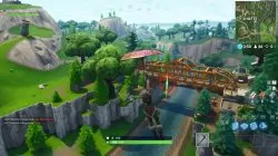 fortnite battle royale floating bolts orange bridge