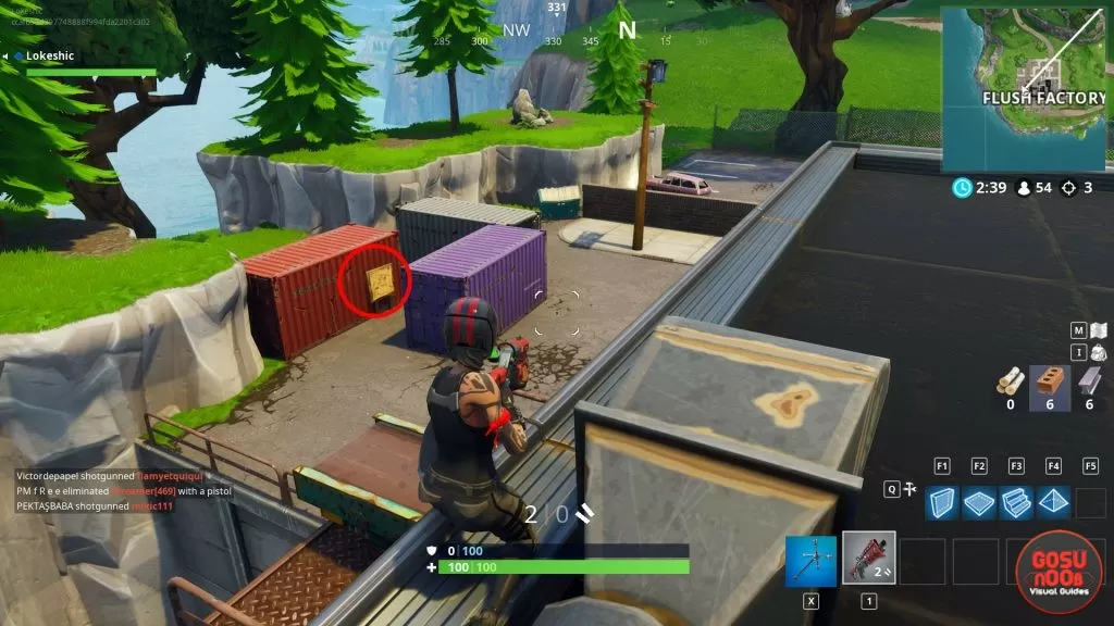 fortnite battle royale flush factory treasure map