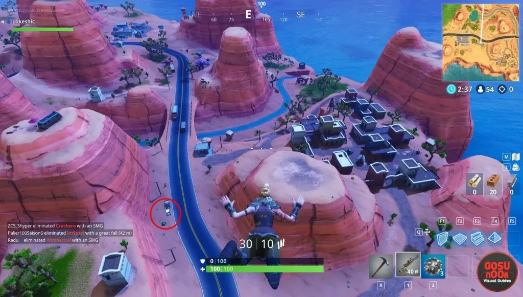 fortnite br atk location desert police