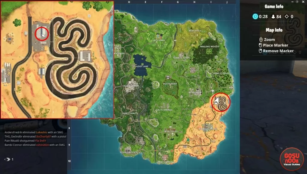 fortnite br atk location race track