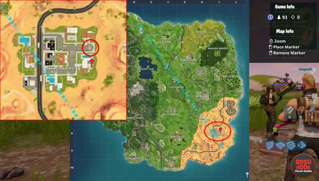 fortnite br basketball court desert