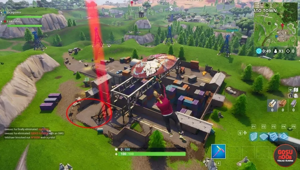 fortnite br container yard basketball court