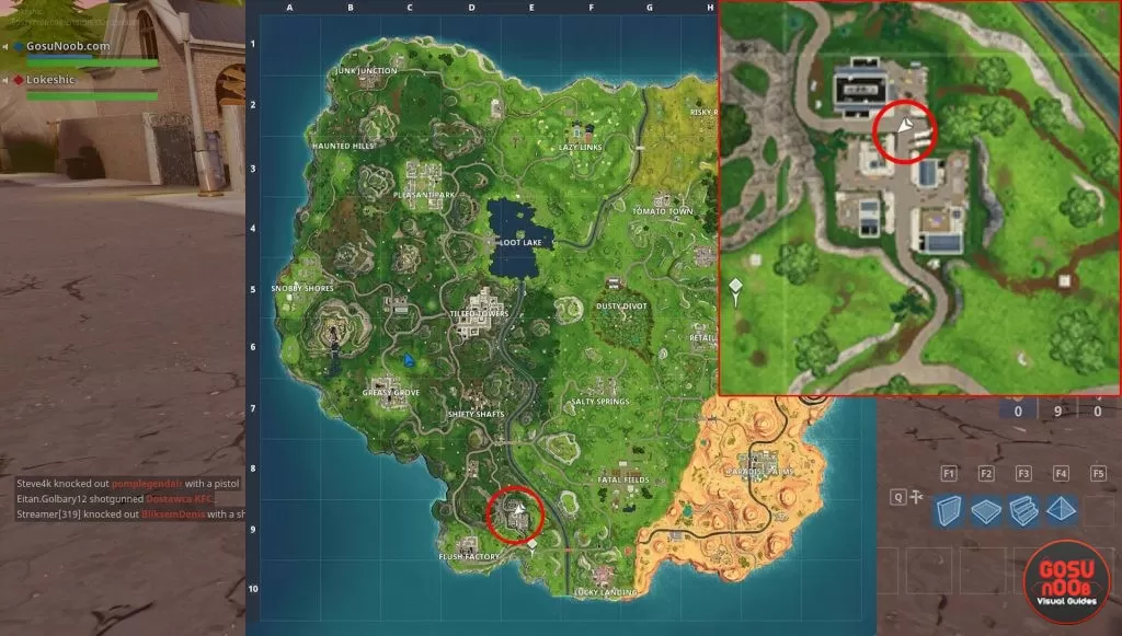 fortnite br lightning bolt location factory