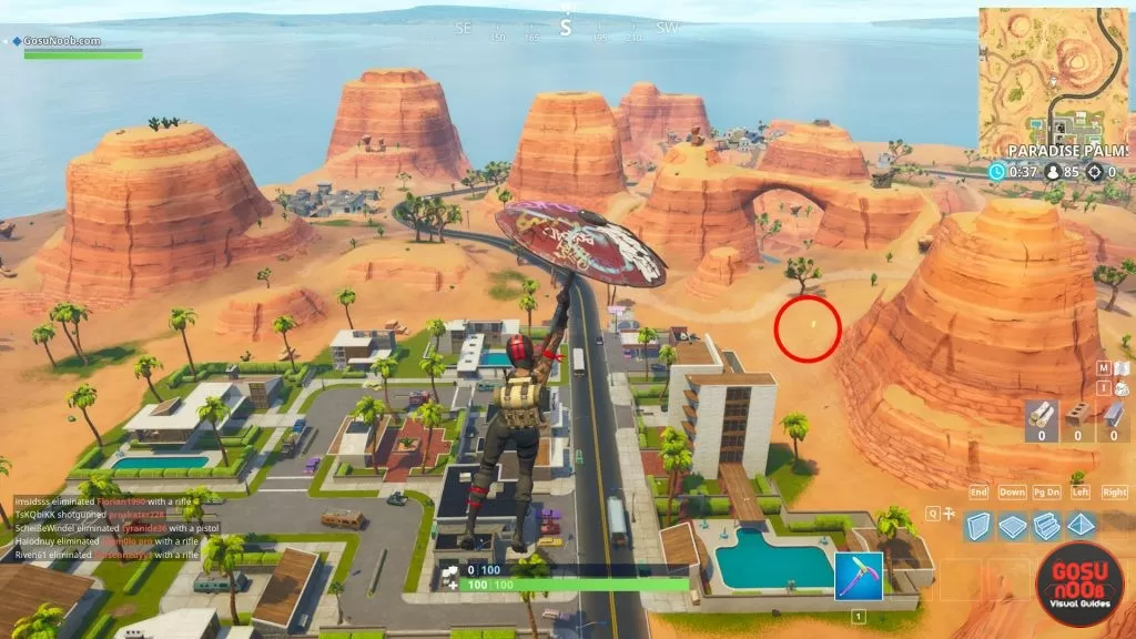 fortnite br paradise palms bolt location