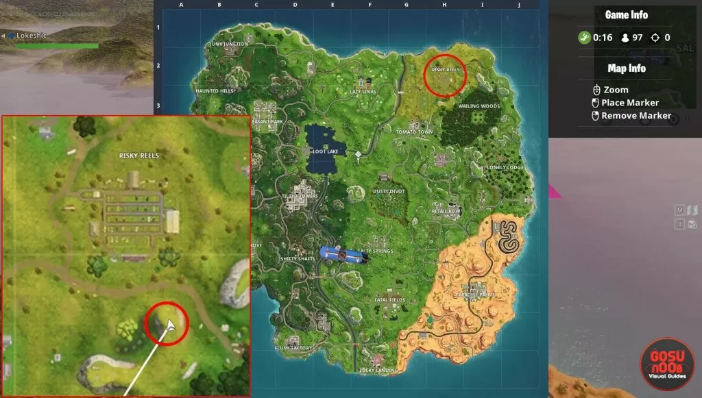 fortnite br risky reels cake location