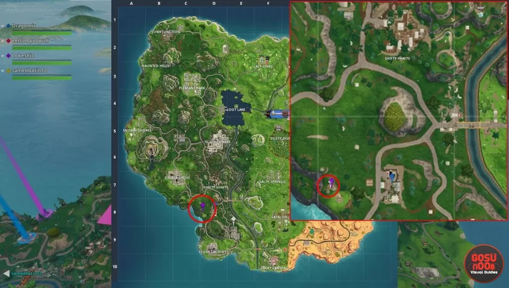 fortnite br shoot clay pigeons at different locations