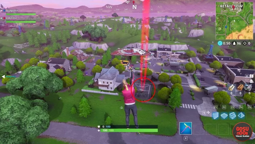 fortnite br where to find basketball hoops