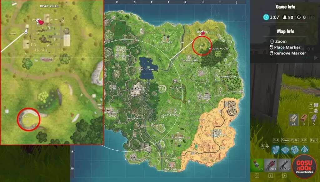 fortnite br where to find floating lightning bolts