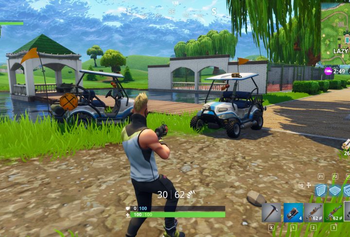 fortnite br where to find golf kart