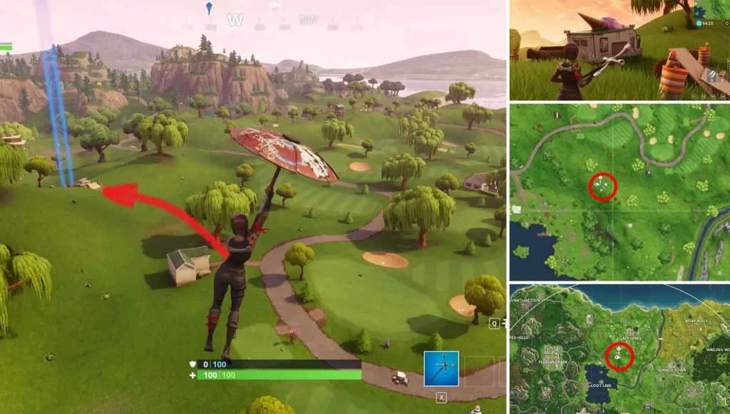 Fortnite Battle Royale Flaming Hoop Location Lazy Link