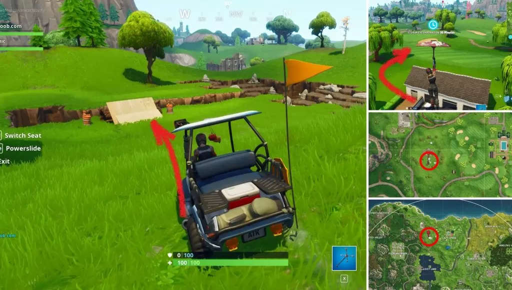 Fortnite Flaming Hoop Location Lazy Link