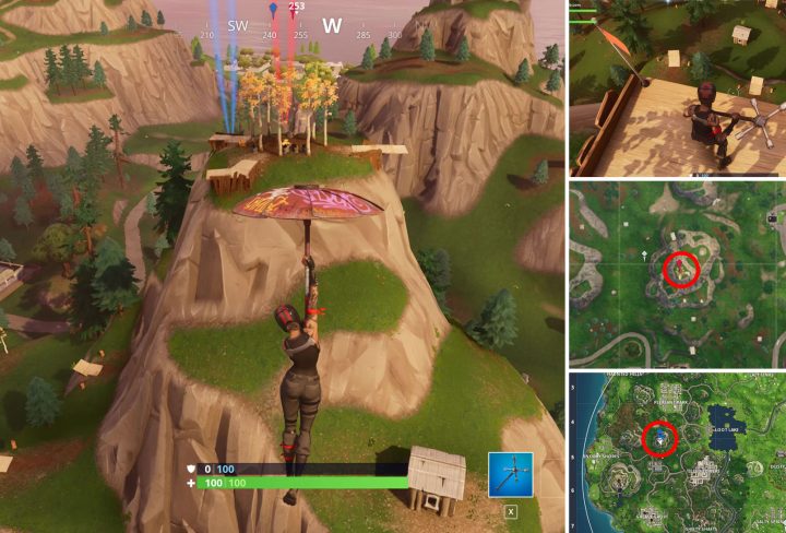 Fortnite Flaming Hoops Stunt Mountain Location