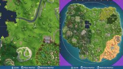 Fortnite Follow the Treasure Map found in Dusty Divot Map Location
