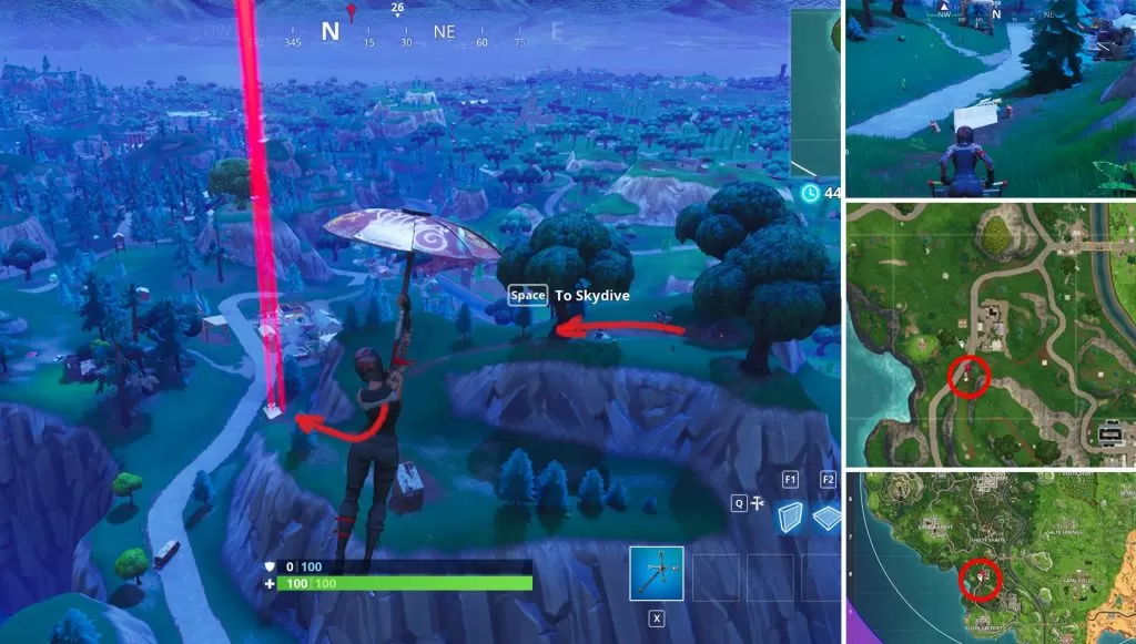 Fortnite Where to find Flaming Hoops Locations