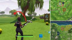 Hit a golf Ball From Tee to Green on Different Holes Fortnite BR
