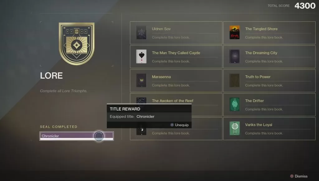 destiny 2 forsaken lore triumphs