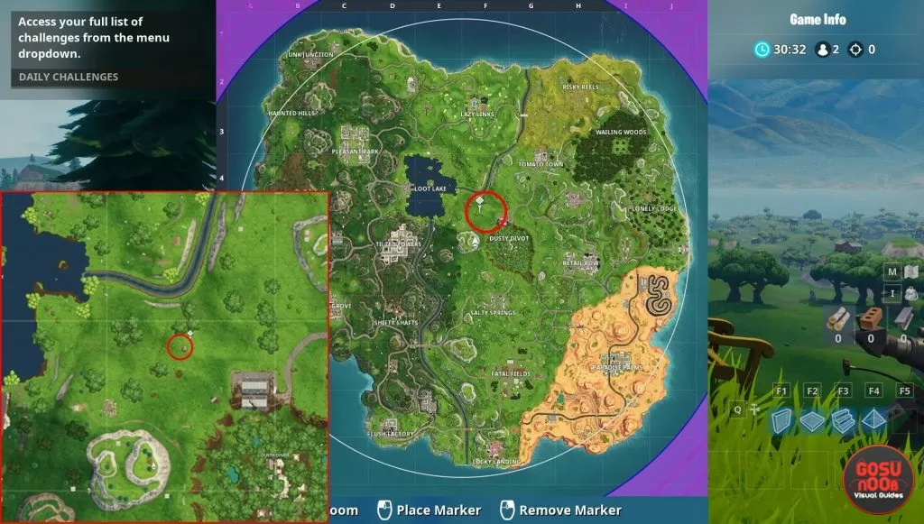 fortnite br stone head dusty divot