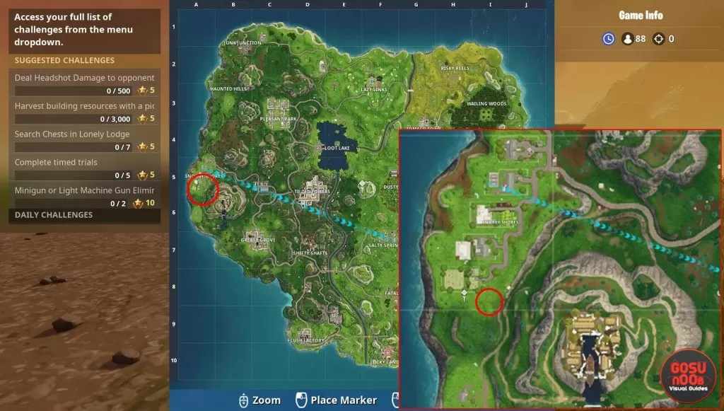 fortnite br timed trial locations snobby