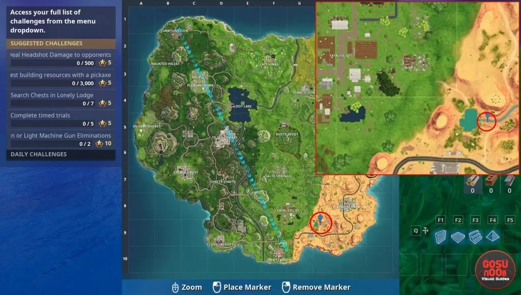 fortnite br where to find timed trial