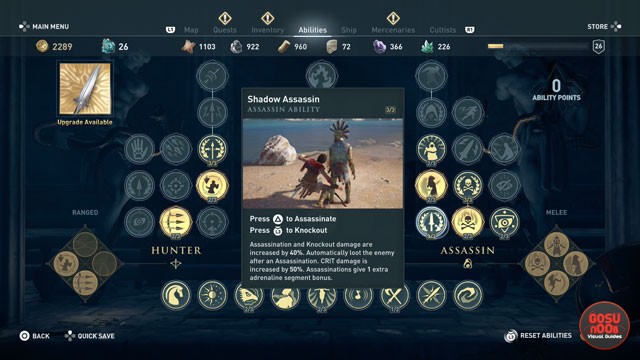AC Odyssey Best Starting Skills - Assassin, Warrior, Hunter