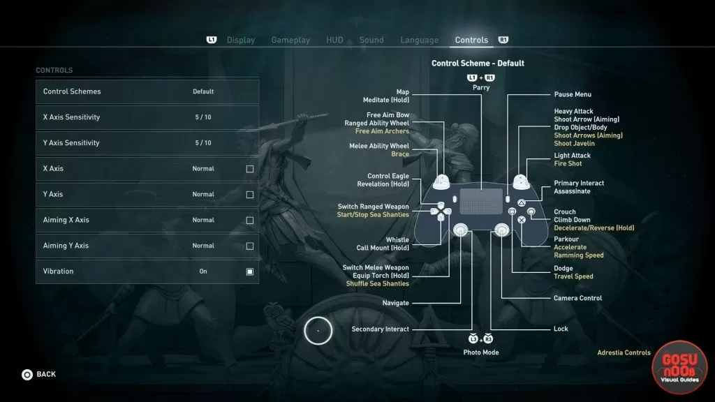 AC Odyssey Controls List - Basic, Naval, Mount, Abilities