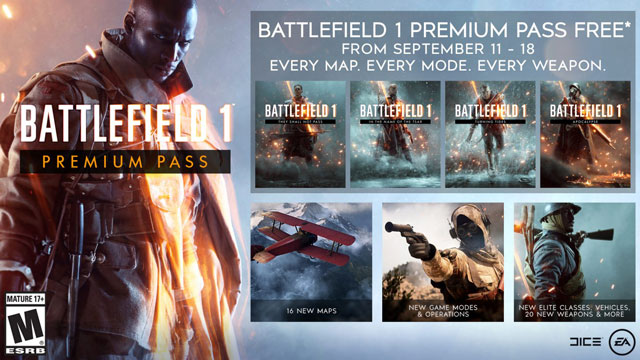 Battlefield 1 Premium Pass Giveaway after Battlefield V Open Beta