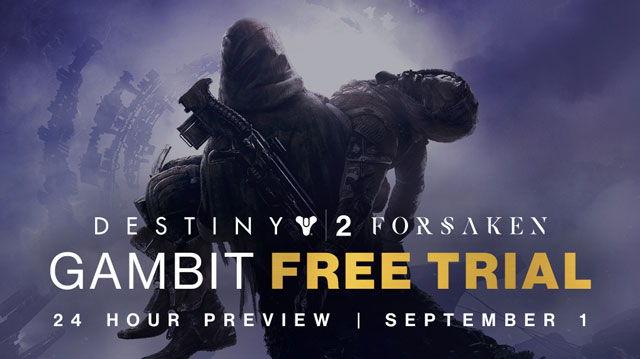 Destiny 2 Forsaken Gambit Mode Free Trial Starts September 1st