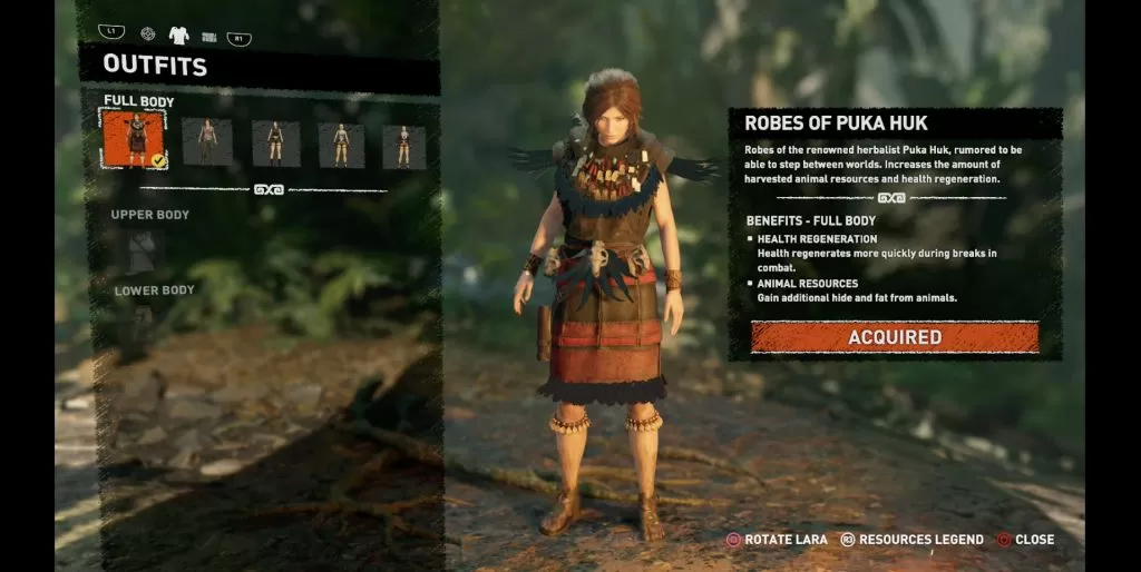 Shadow of the Tomb Raider robes of puka huk