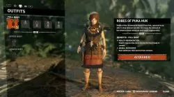 Shadow of the Tomb Raider robes of puka huk