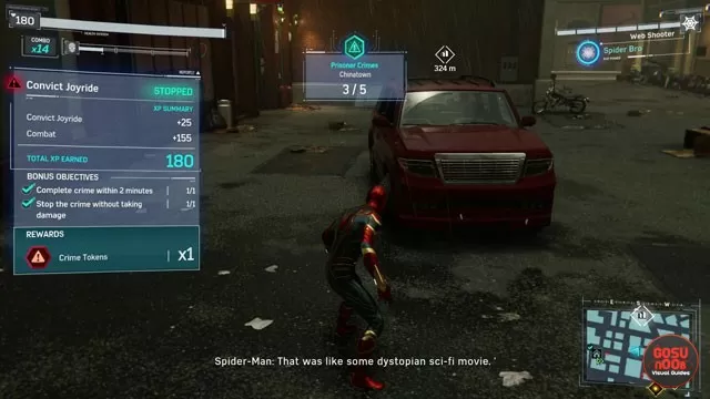 Spider-Man PS4 Car Chase Prisoner Crimes - How to Not Take Damage