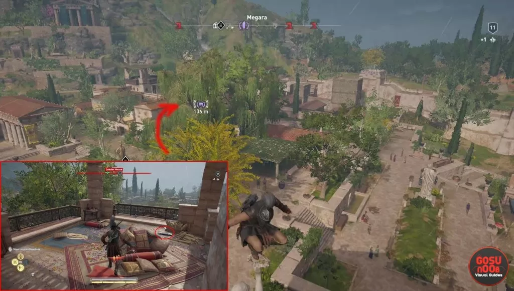 ac odyssey ainigmata ostraka megara location