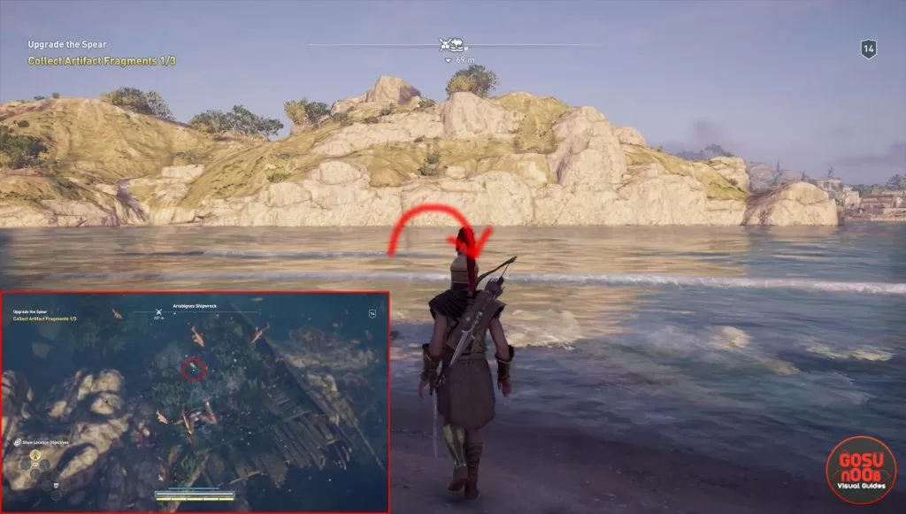 ac odyssey ariabignes shipwreck ainigmata ostraka location