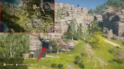 ac odyssey battlefield cave stone tablet