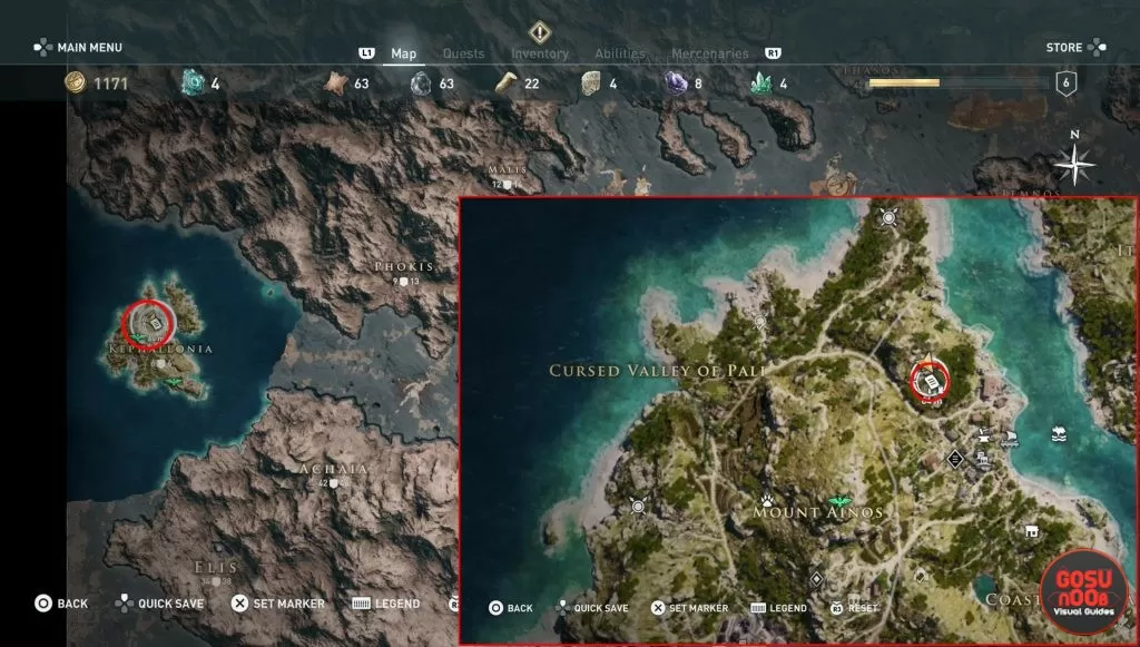 ac odyssey bottomless lake ainigmata ostraka