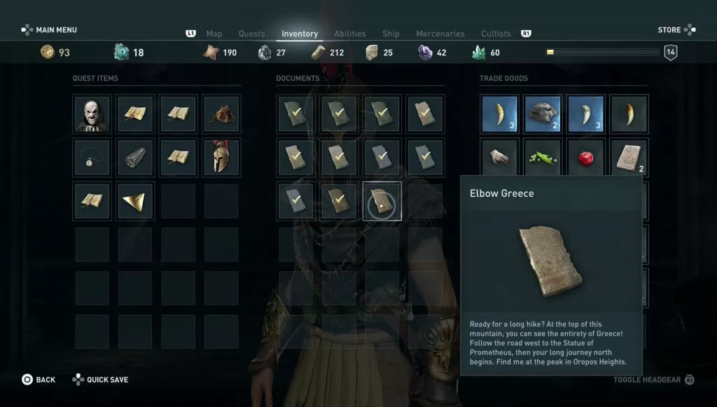 ac odyssey elbow greece ainigmata ostraka