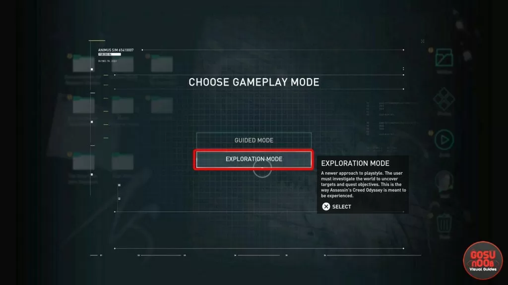 ac odyssey exploration & guided mode difference what to play