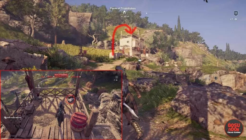 ac odyssey farm of tripodiskos ainigmata ostraka