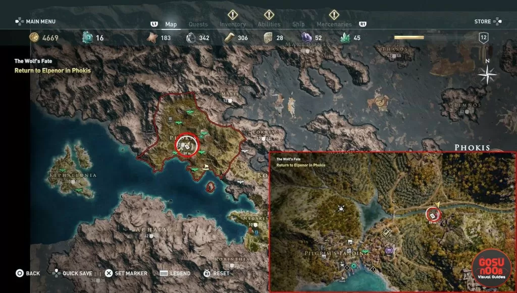 ac odyssey prometheus ainigmata ostraka location