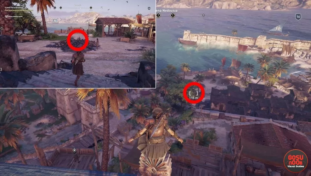 ac odyssey smoke screen ostraka puzzle solution where to find