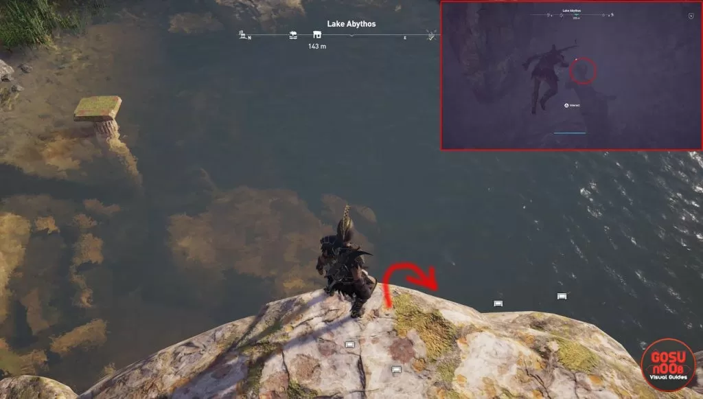 ac odyssey where to find bottomless lake ainigmata ostraka