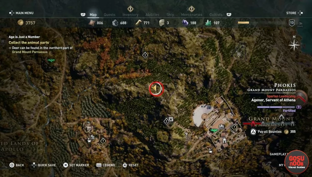 ac odyssey where to find deer